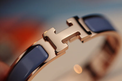 [⭐Mirelle]H BRACELET 12MM BLUE GRAY