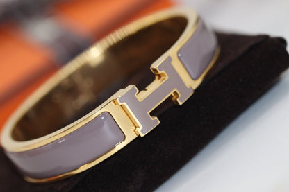 [⭐Mirelle]H BRACELET 12MM BROWN