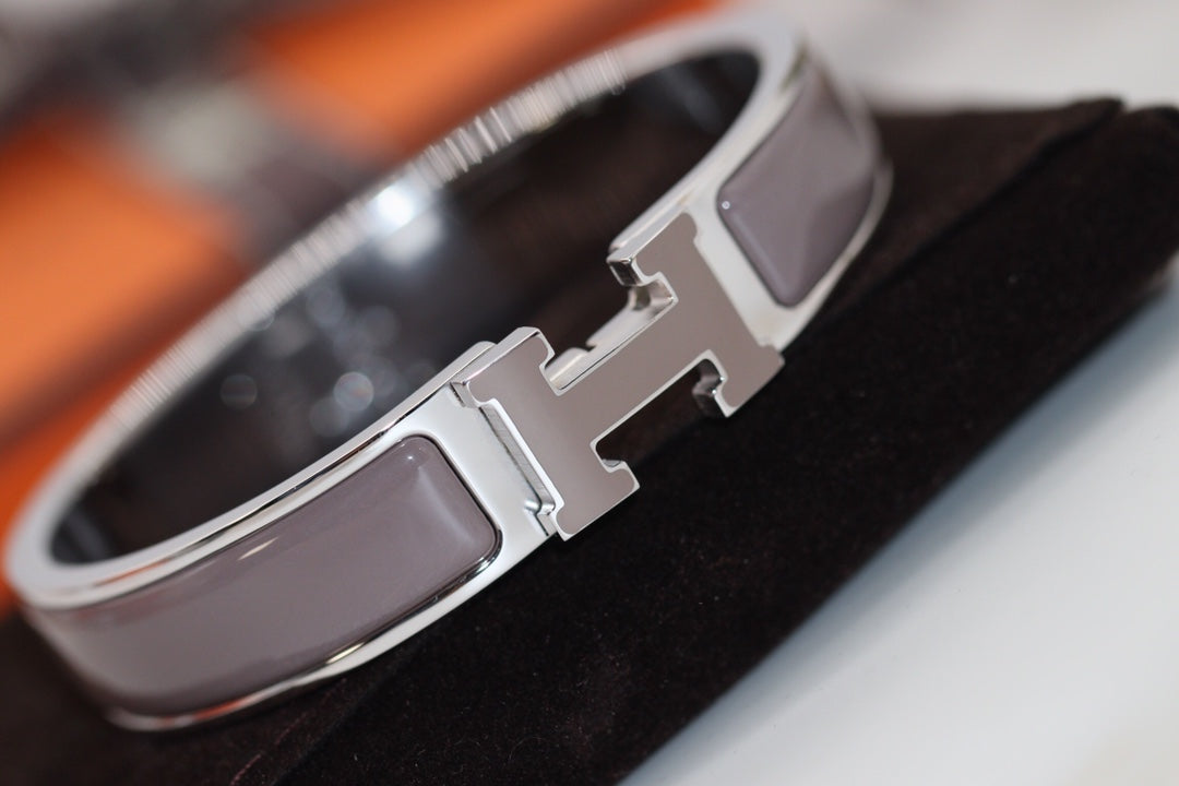 [⭐Mirelle]H BRACELET 12MM BROWN