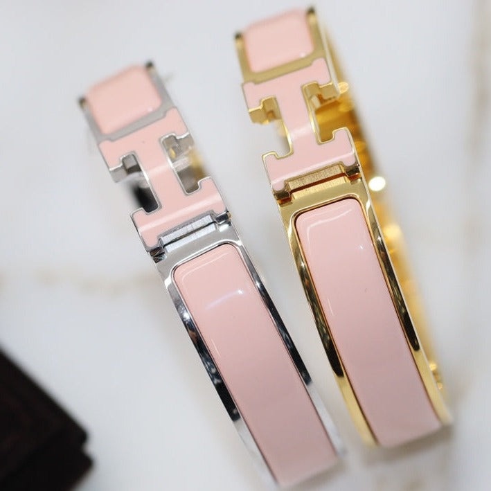 [⭐Mirelle]H BRACELET 12MM PINK