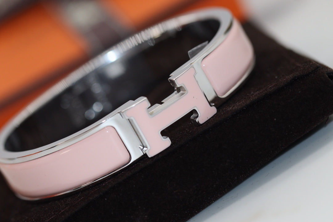 [⭐Mirelle]H BRACELET 12MM PINK