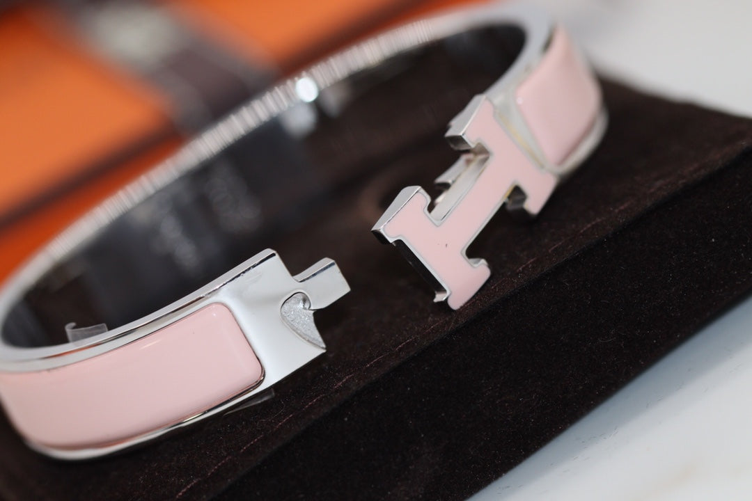 [⭐Mirelle]H BRACELET 12MM PINK
