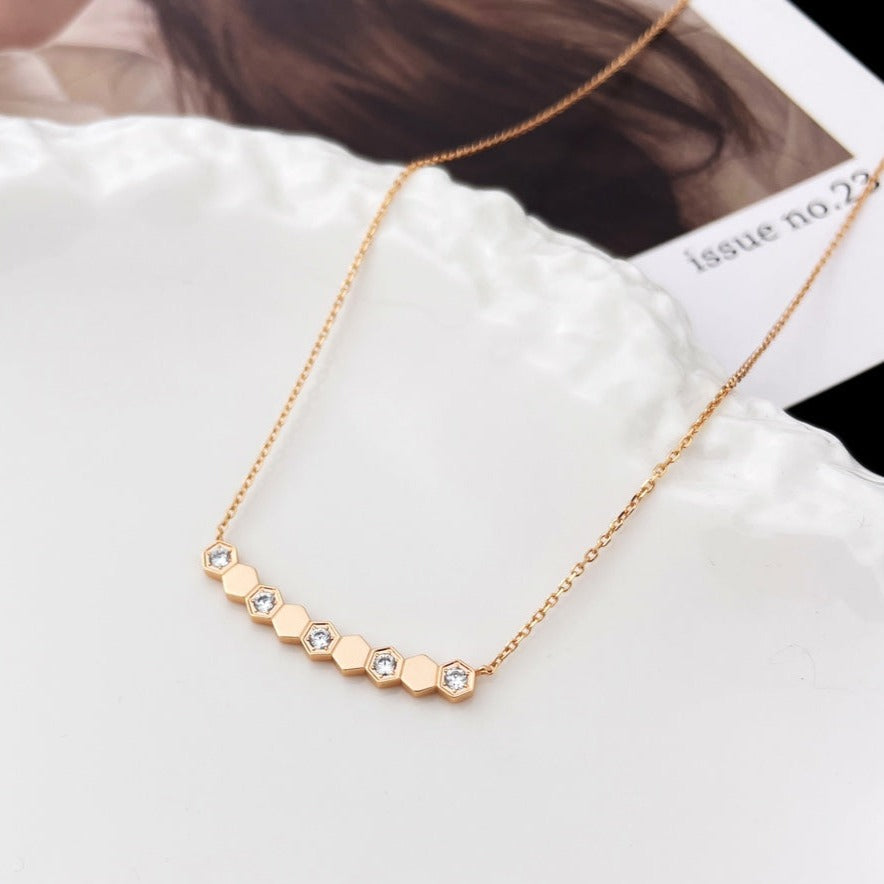[⭐Mirelle]BEE MY LOVE DIAMOND NECKLACE