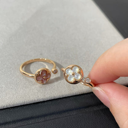 [⭐Mirelle]SUN 1 DIAMOND PINK MOP RING