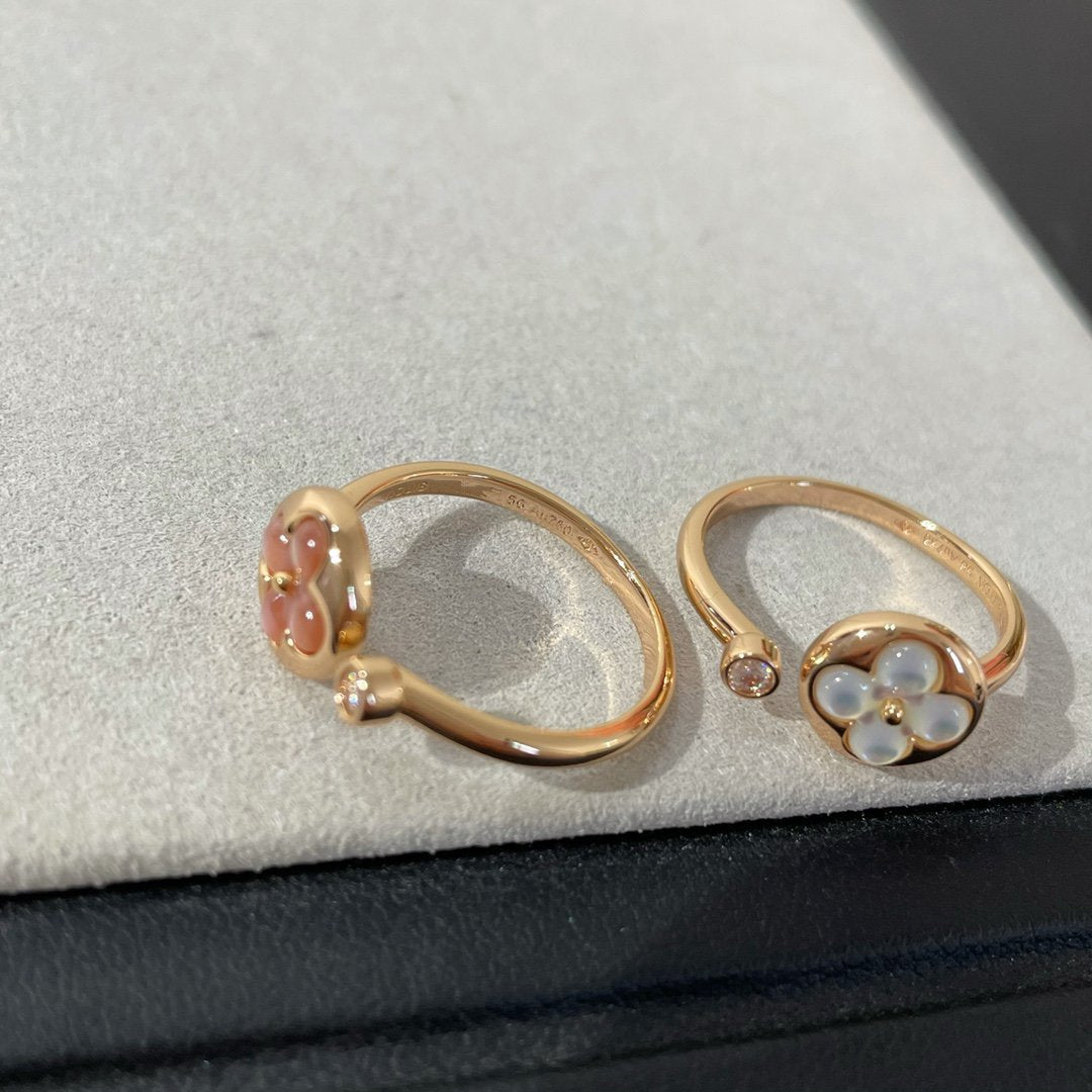 [⭐Mirelle]SUN 1 DIAMOND PINK MOP RING