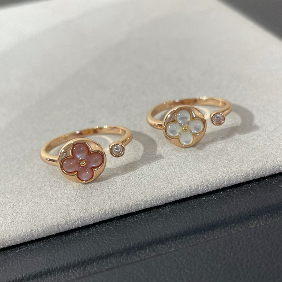 [⭐Mirelle]SUN 1 DIAMOND PINK MOP RING