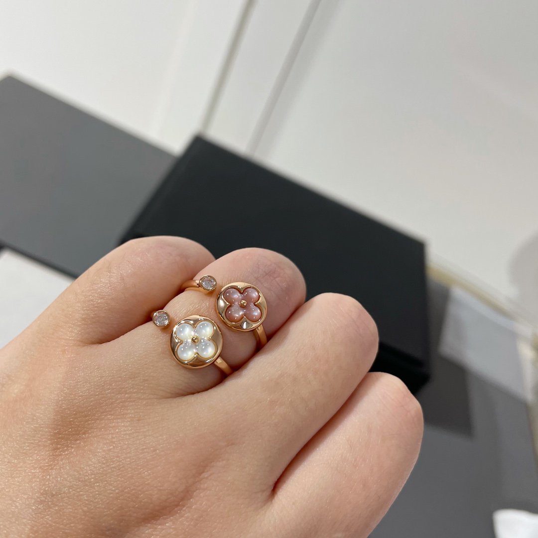 [⭐Mirelle]SUN 1 DIAMOND PINK MOP RING