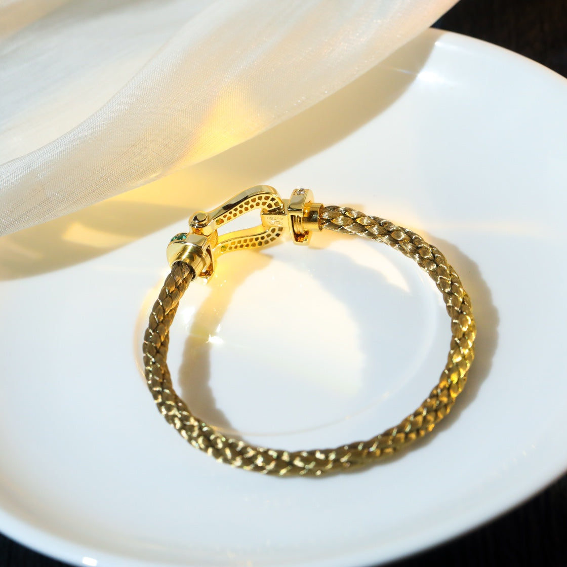[⭐Mirelle]FORCE 10 GOLD GREEN DIAMOND PAVED