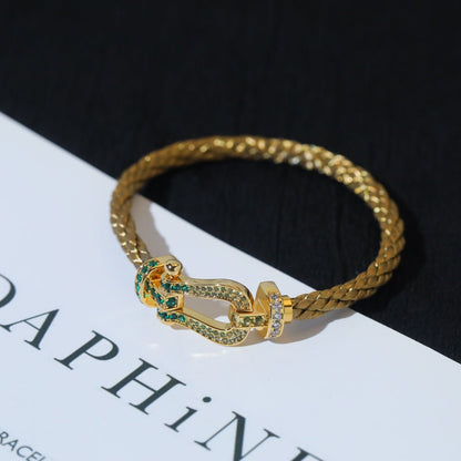 [⭐Mirelle]FORCE 10 GOLD GREEN DIAMOND PAVED