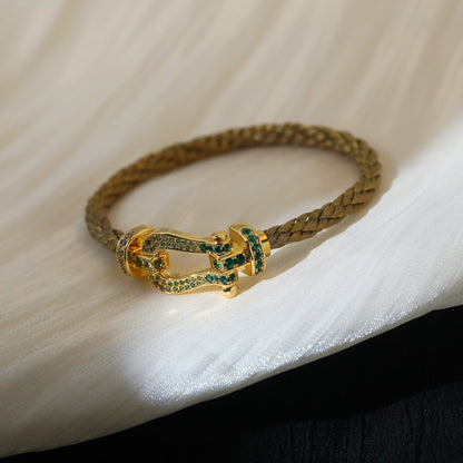 [⭐Mirelle]FORCE 10 GOLD GREEN DIAMOND PAVED