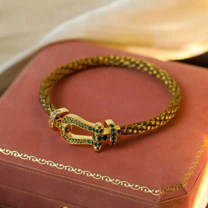 [⭐Mirelle]FORCE 10 GOLD GREEN DIAMOND PAVED
