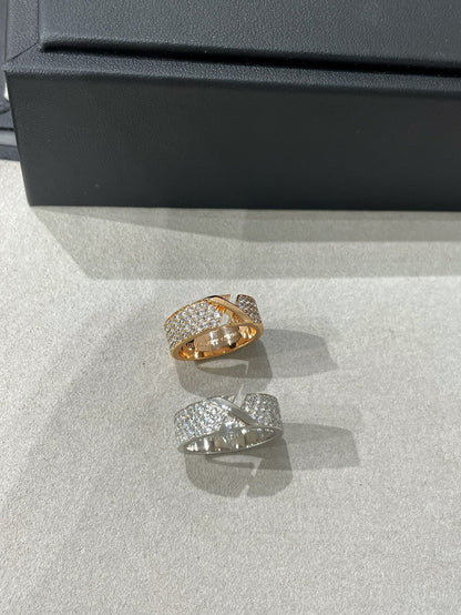 [⭐Mirelle]LIENS EVIDENCE  DIAMOND PAVED RING
