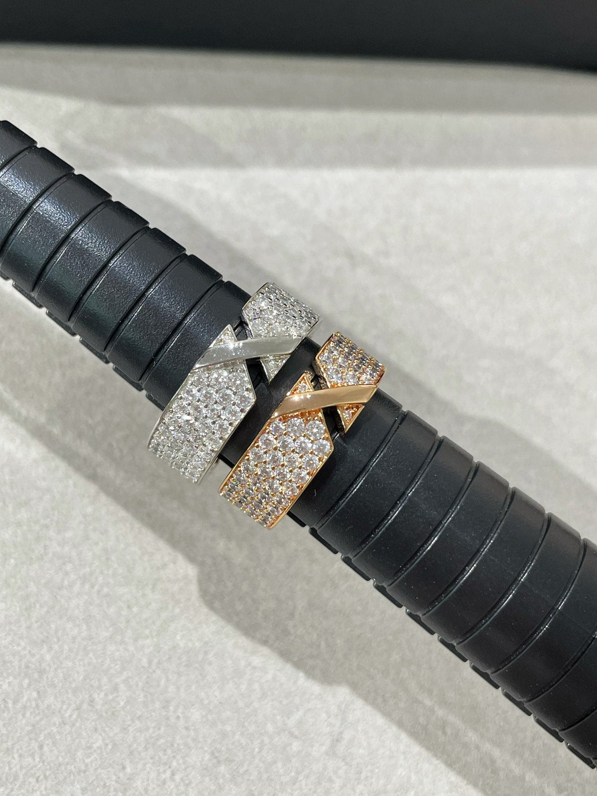 [⭐Mirelle]LIENS EVIDENCE  DIAMOND PAVED RING