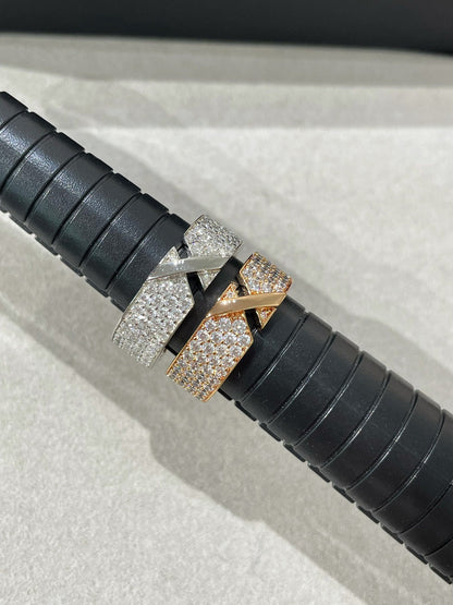 [⭐Mirelle]LIENS EVIDENCE  DIAMOND PAVED RING