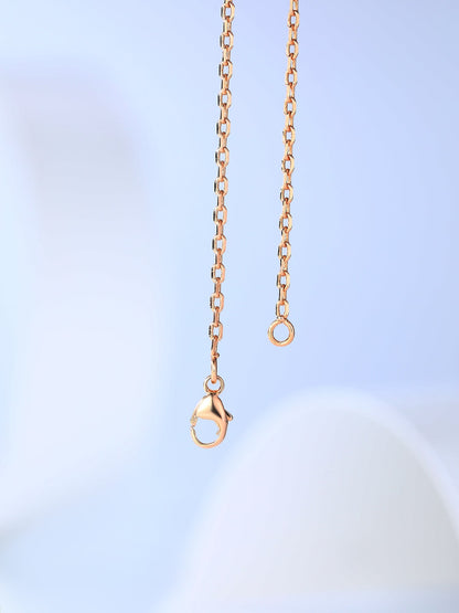 [⭐Mirelle]H CAGE PINK GOLD NECKLACE