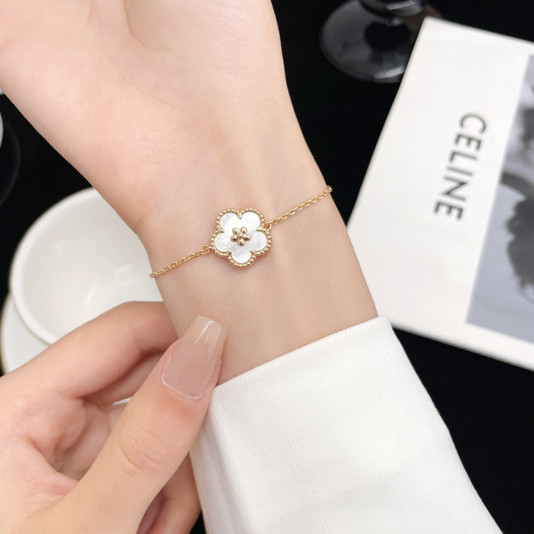 [⭐Mirelle]LUCKY SPRING ROSE GOLD MOP BRACELET