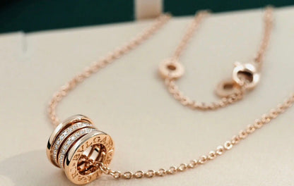 [⭐Mirelle]ZERO 1 PINK GOLD DIAMOND NECKLACE
