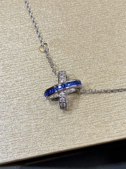 [⭐Mirelle]LIENS DIAMOND SILVER NECKLACE
