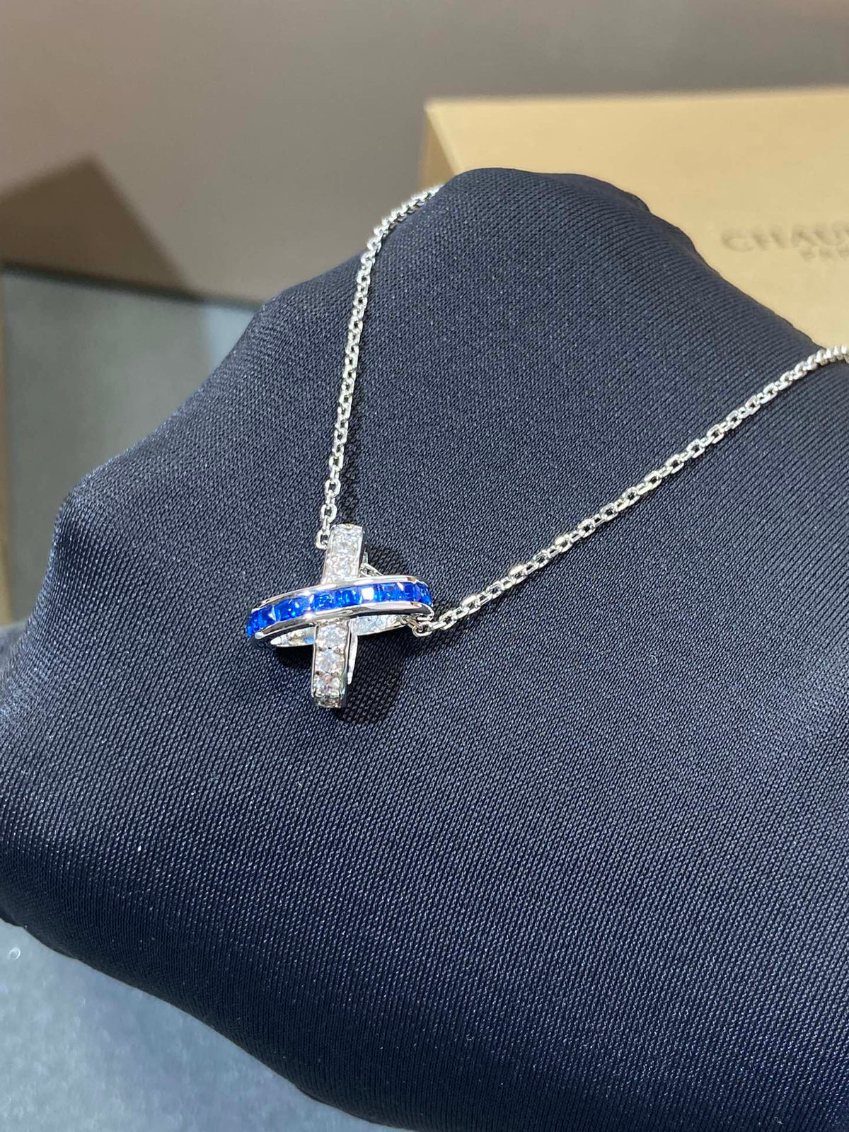 [⭐Mirelle]LIENS DIAMOND SILVER NECKLACE
