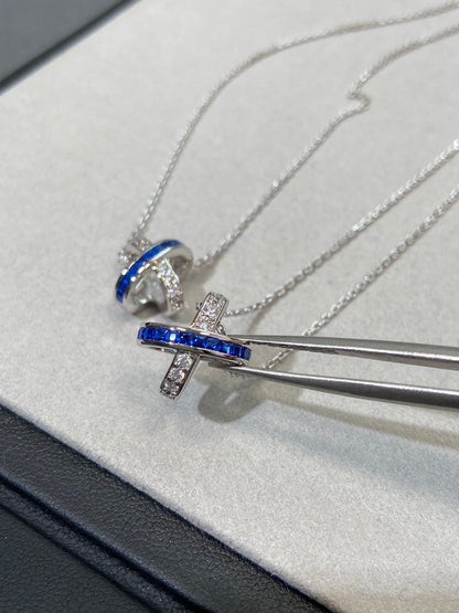 [⭐Mirelle]LIENS DIAMOND SILVER NECKLACE