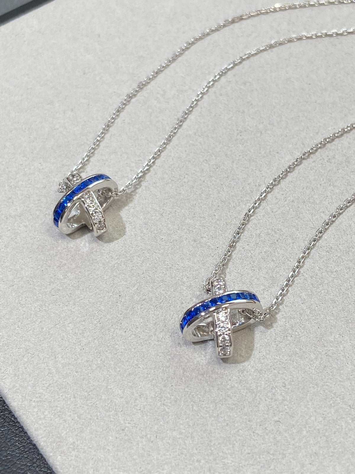[⭐Mirelle]LIENS DIAMOND SILVER NECKLACE