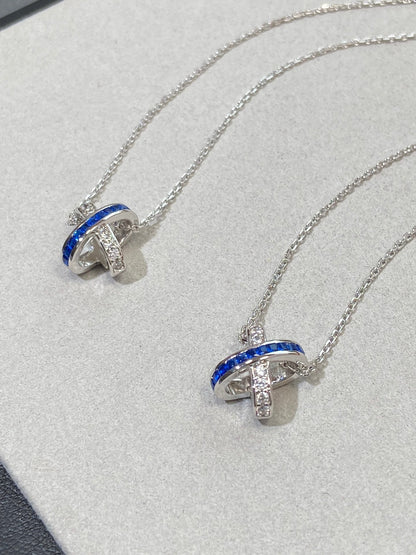 [⭐Mirelle]LIENS DIAMOND SILVER NECKLACE