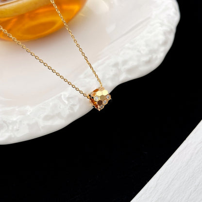 [⭐Mirelle]BEE MINI PEDANT DIAMOND NECKLACE