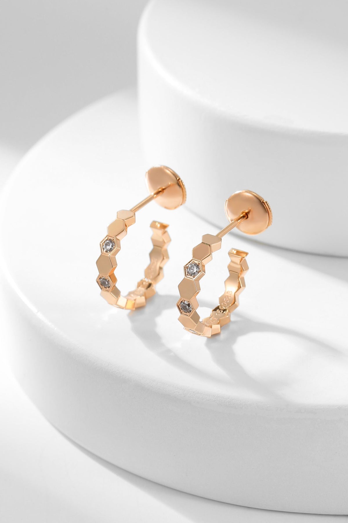 [⭐Mirelle]BEE LOVE DIAMOND HOOP EARRINGS