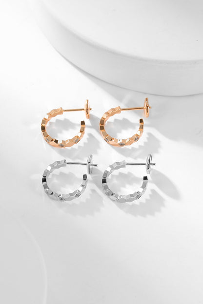 [⭐Mirelle]BEE LOVE DIAMOND HOOP EARRINGS