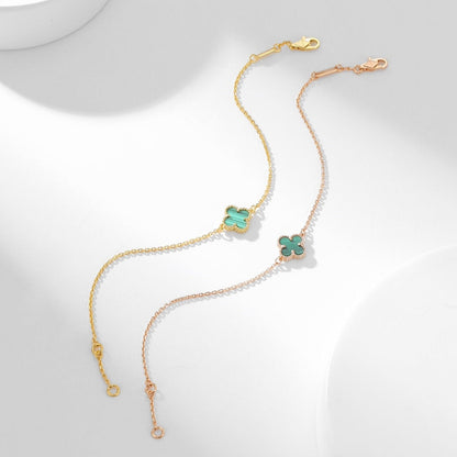[⭐Mirelle]CLOVER BRACELET MALACHITE 1 MOTIF