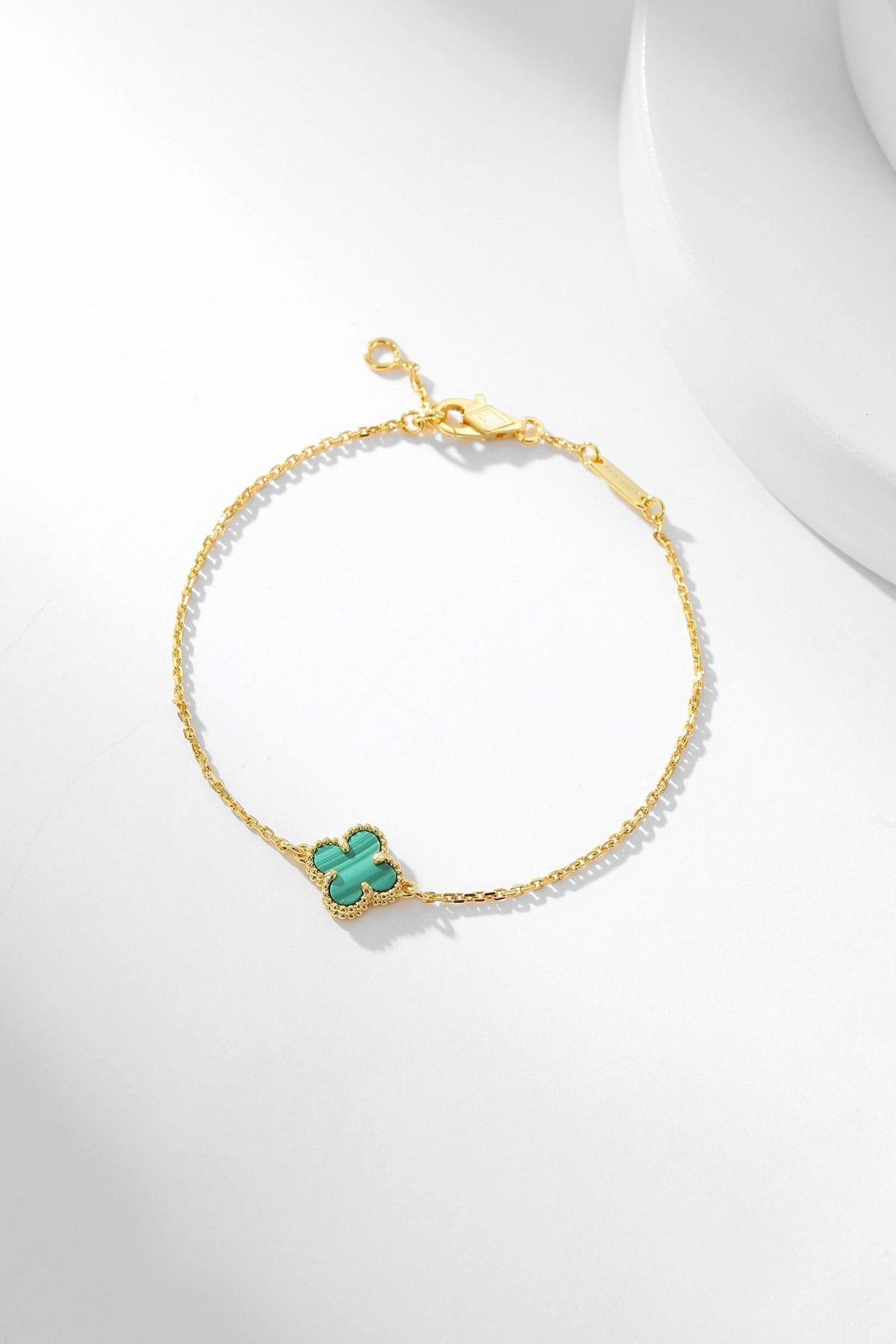 [⭐Mirelle]CLOVER BRACELET MALACHITE 1 MOTIF