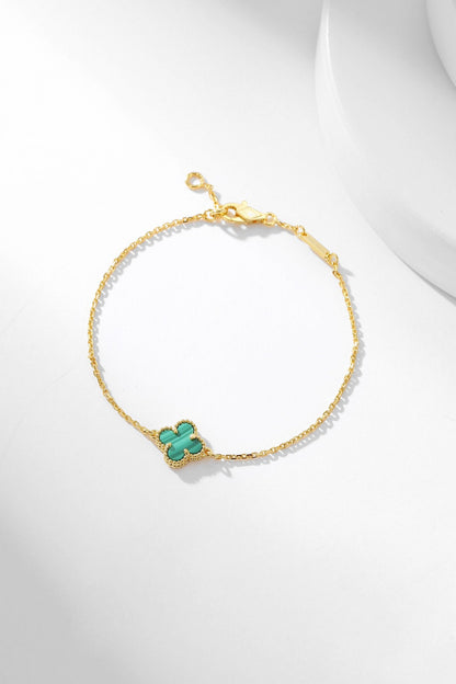 [⭐Mirelle]CLOVER BRACELET MALACHITE 1 MOTIF