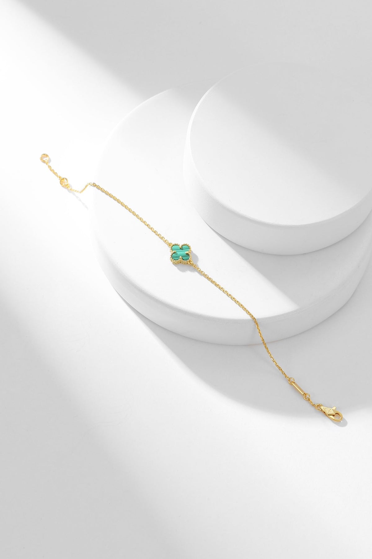 [⭐Mirelle]CLOVER BRACELET MALACHITE 1 MOTIF