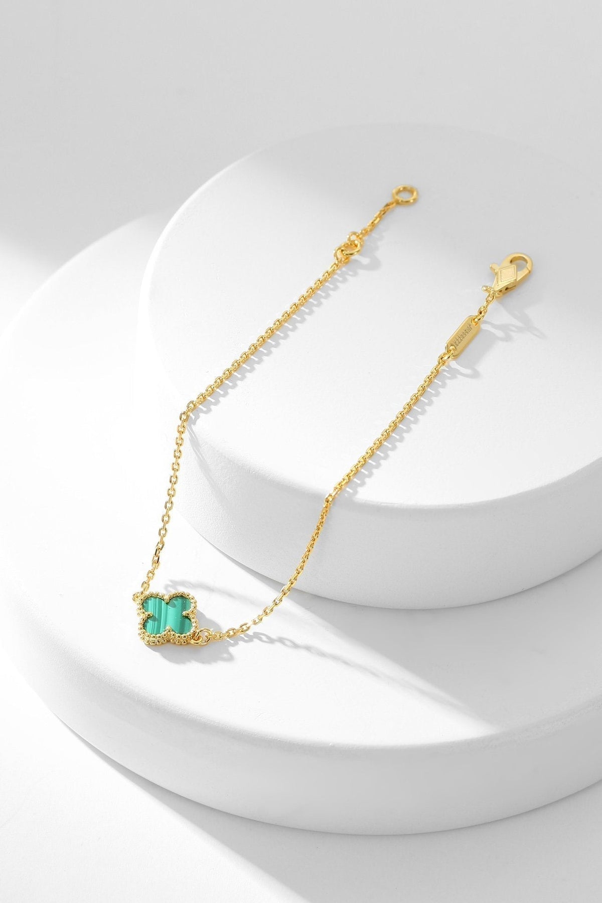 [⭐Mirelle]CLOVER BRACELET MALACHITE 1 MOTIF