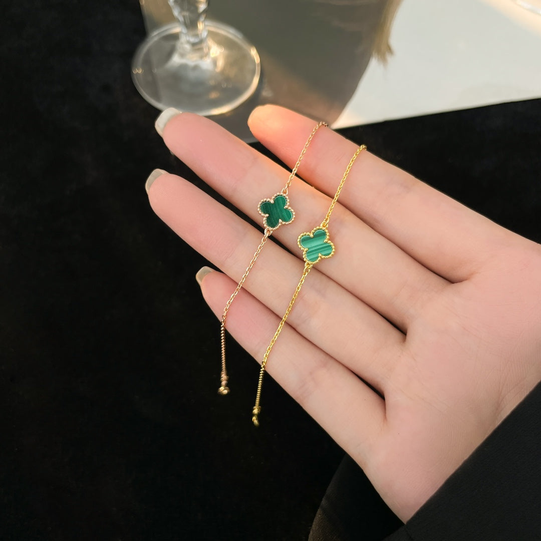 [⭐Mirelle]CLOVER BRACELET MALACHITE 1 MOTIF