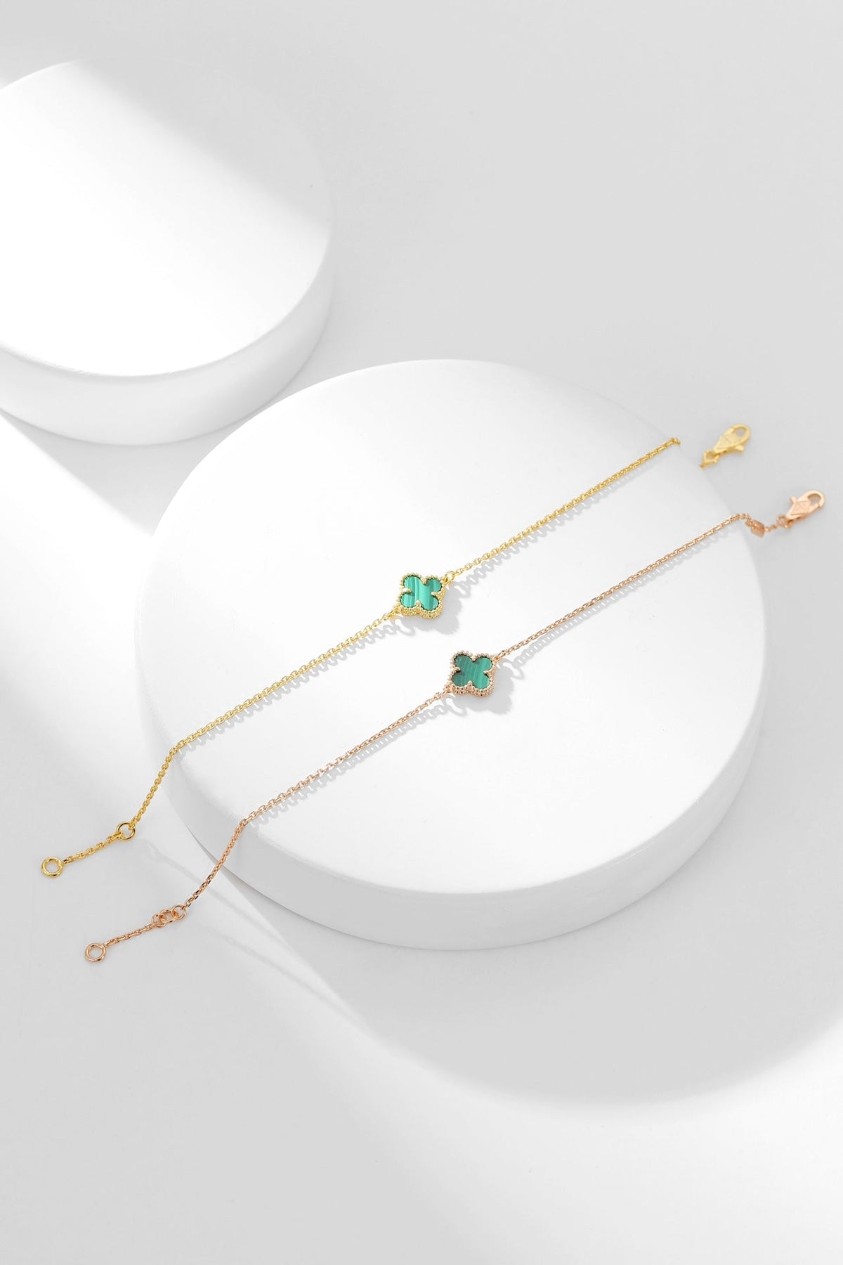 [⭐Mirelle]CLOVER BRACELET MALACHITE 1 MOTIF
