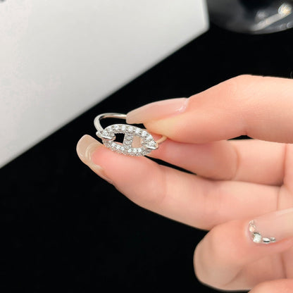 [⭐Mirelle]RONDE SMALL SILVER DIAMOND RING
