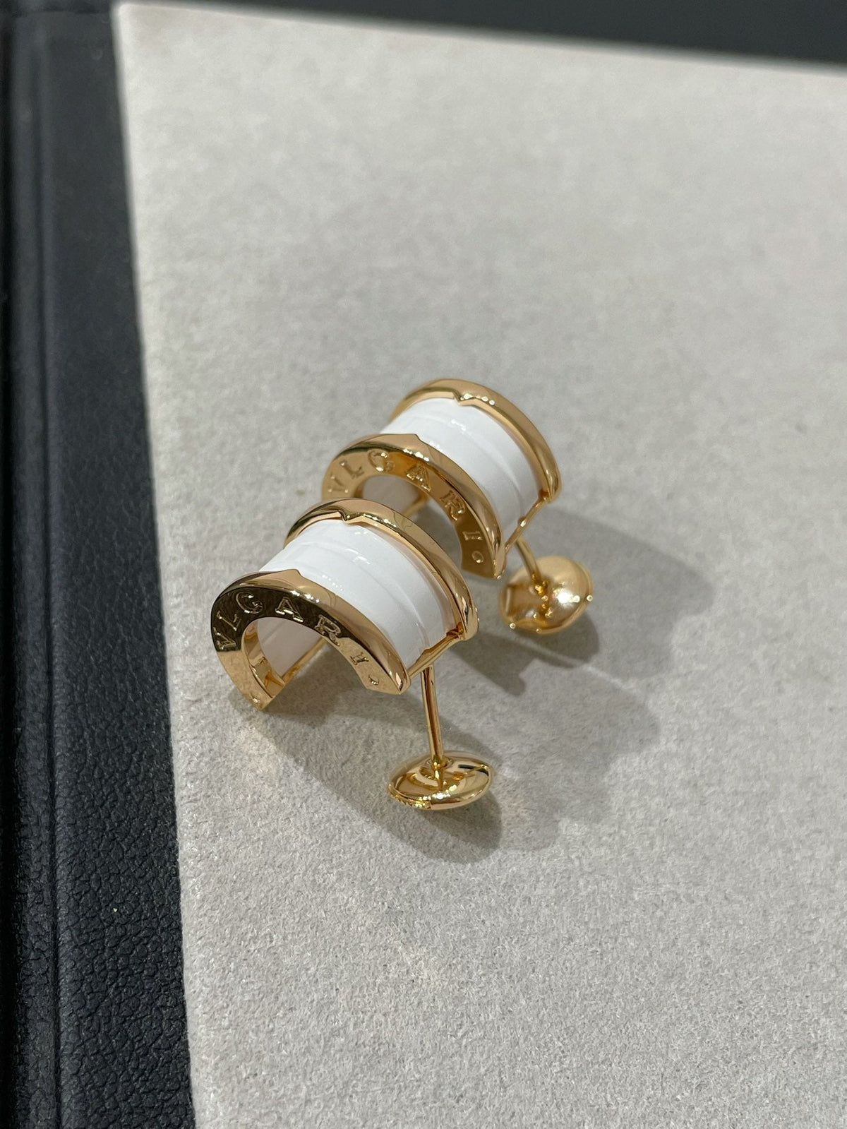 [⭐Mirelle]ZERO 1 PINK GOLD CERAMIC EARRINGS