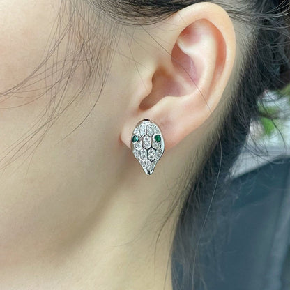 [⭐Mirelle]SERPENT DIAMOND STUD EARRINGS