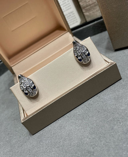 [⭐Mirelle]SERPENT DIAMOND STUD EARRINGS