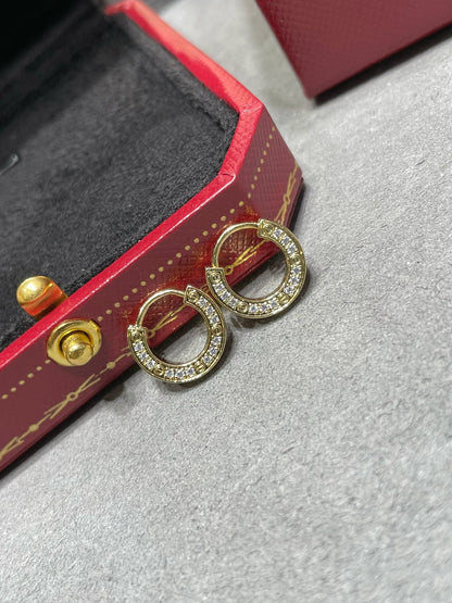 [⭐Mirelle]LOVE DIAMOND EARRINGS