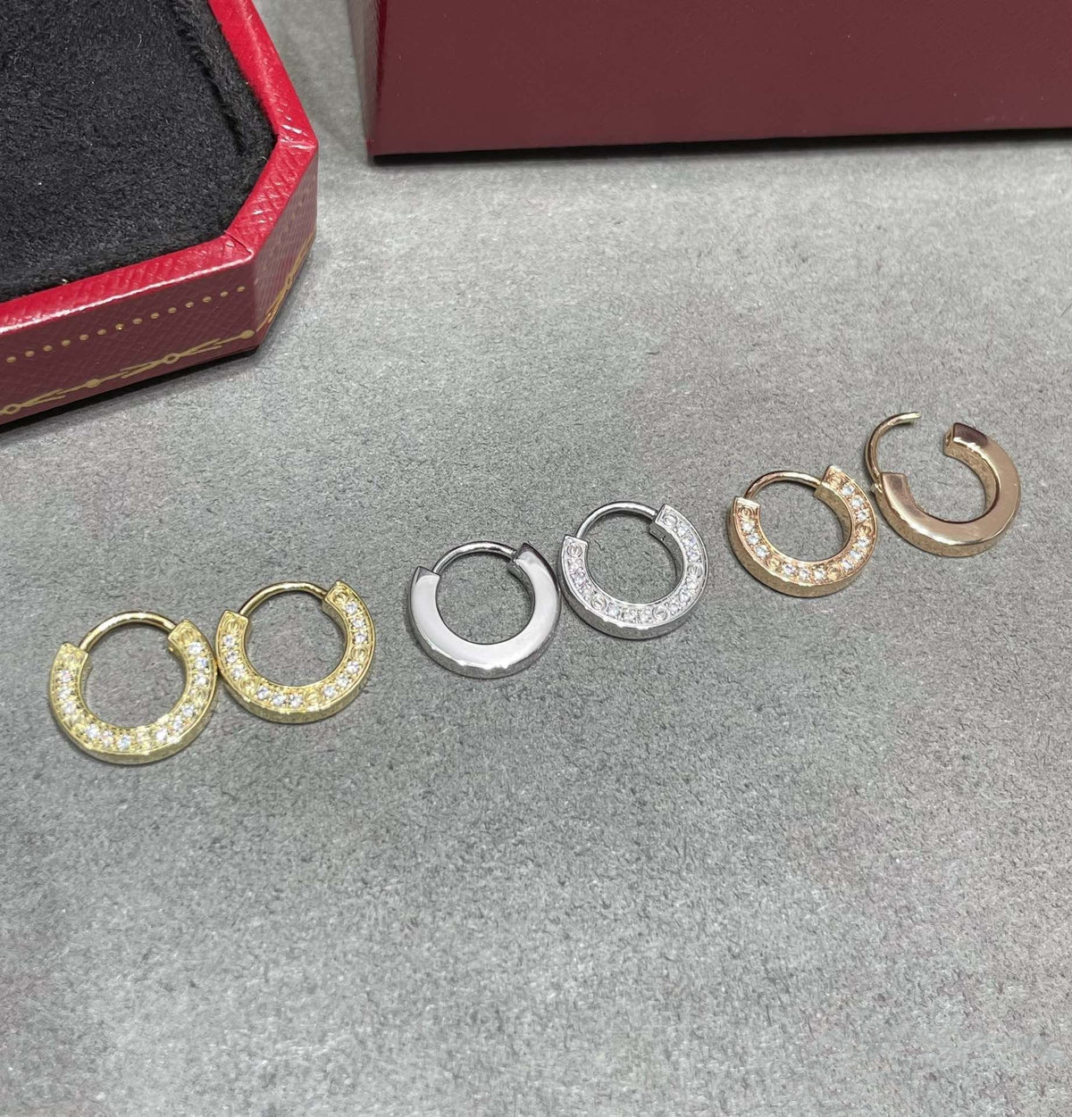 [⭐Mirelle]LOVE DIAMOND EARRINGS
