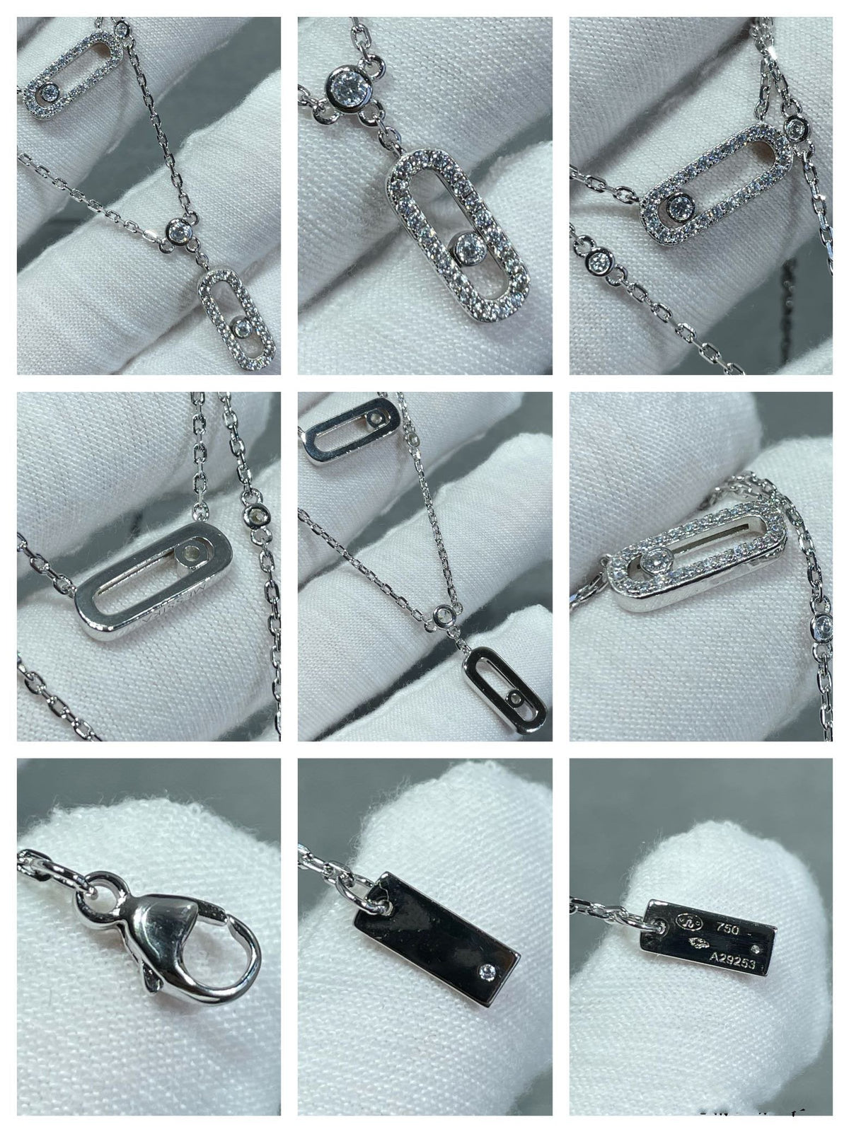 [⭐Mirelle]MOVE 2 ROW DIAMOND NECKLACE