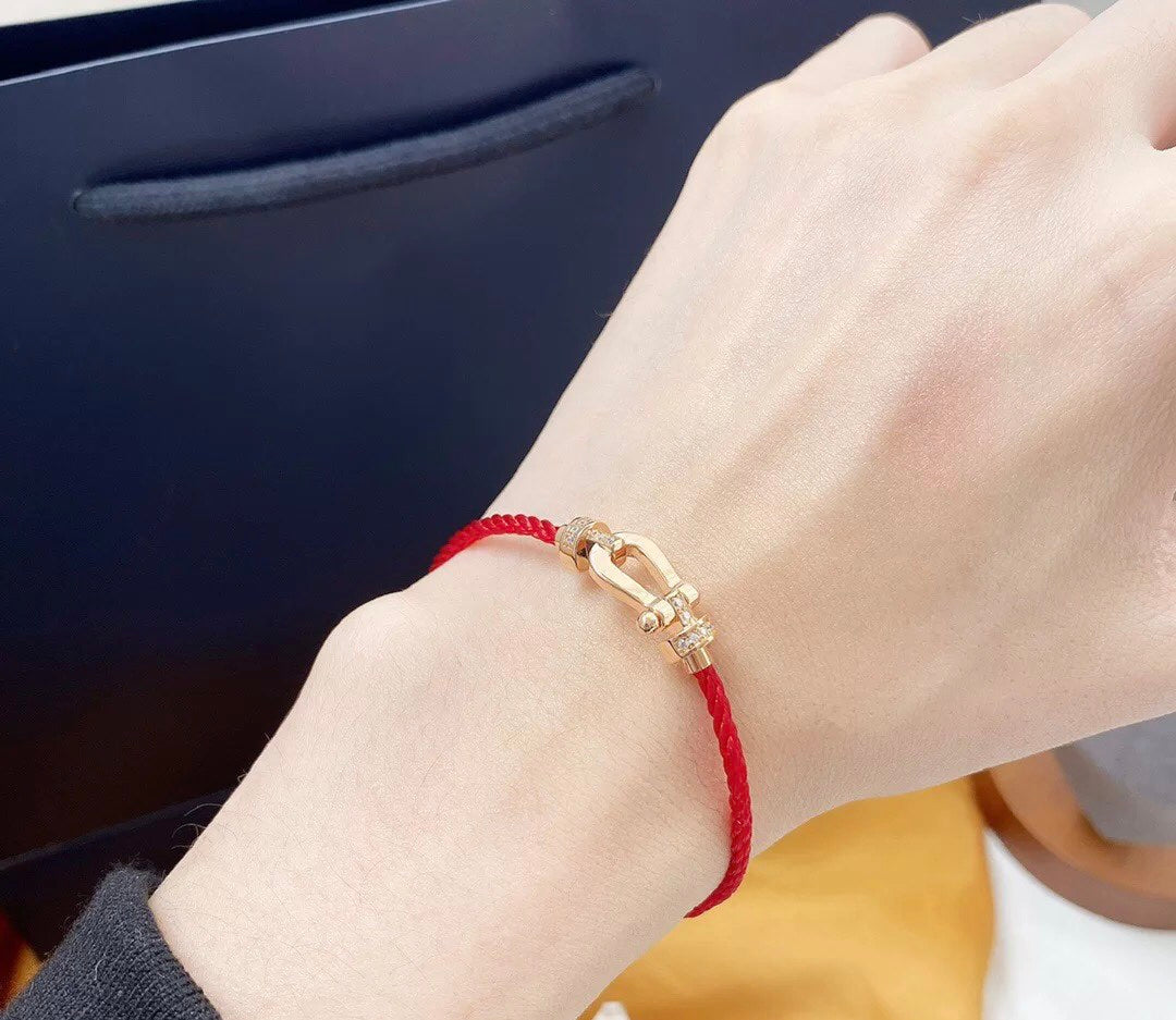 [⭐Mirelle]FORCE 10 HALF DIAMOND PINK GOLD RED CORDERI LARGE AND MEDIUM MODEL