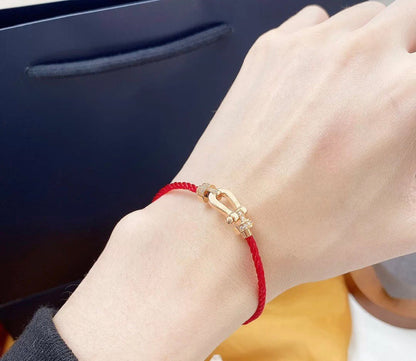 [⭐Mirelle]FORCE 10 HALF DIAMOND PINK GOLD RED CORDERI LARGE AND MEDIUM MODEL