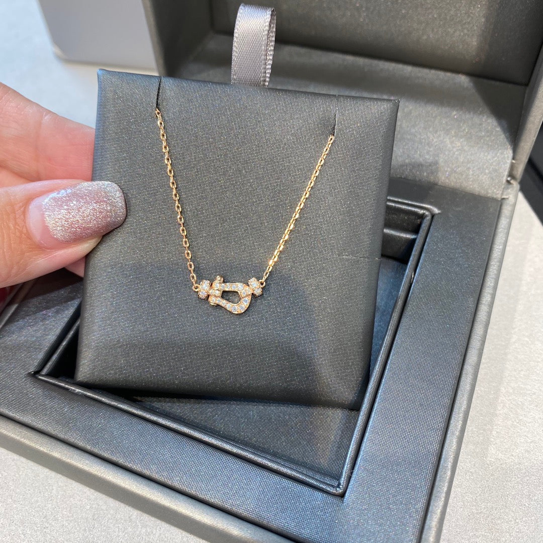 [⭐Mirelle]FORCE 10 DIAMOND PINK GOLD NECKLACE MINI MODEL