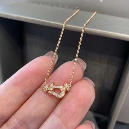 [⭐Mirelle]FORCE 10 DIAMOND PINK GOLD NECKLACE MINI MODEL