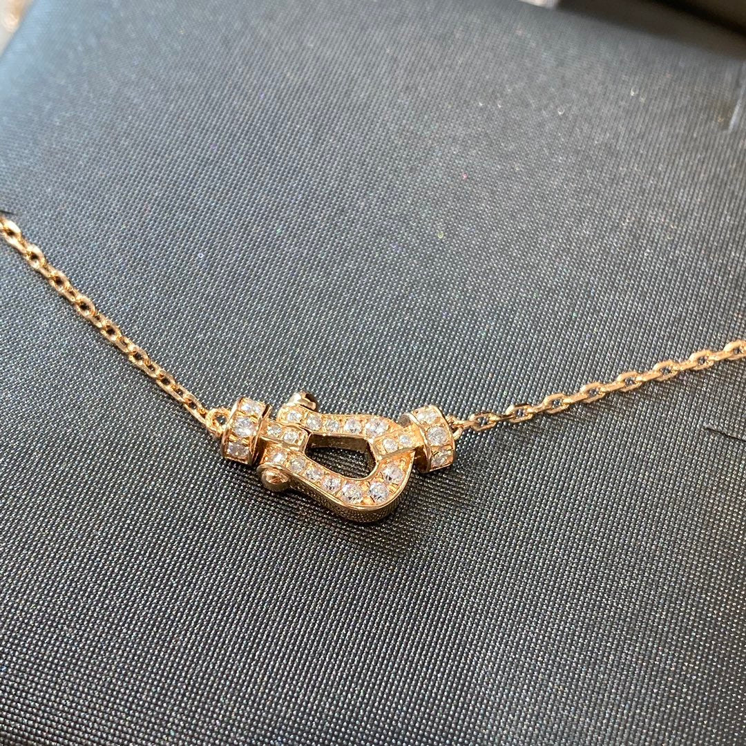 [⭐Mirelle]FORCE 10 DIAMOND PINK GOLD NECKLACE MINI MODEL