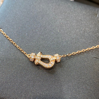 [⭐Mirelle]FORCE 10 DIAMOND PINK GOLD NECKLACE MINI MODEL