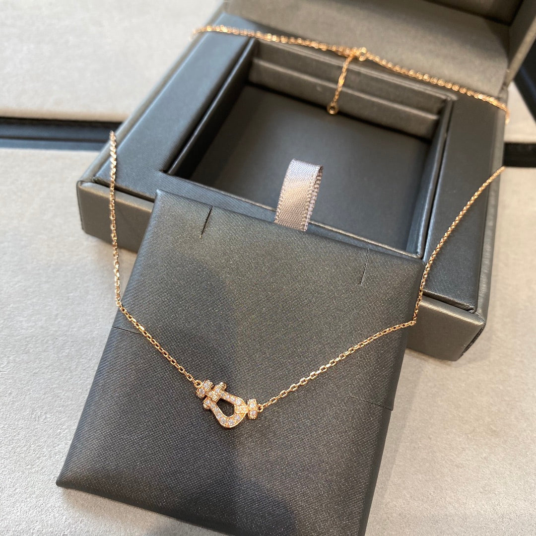 [⭐Mirelle]FORCE 10 DIAMOND PINK GOLD NECKLACE MINI MODEL